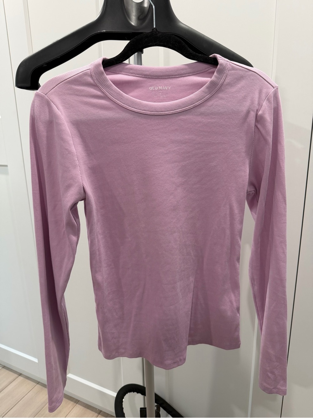 Old Navy Ribbed Crewneck Top - Lavender Pink